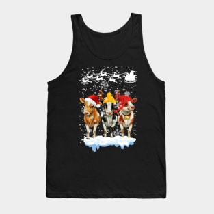 baby cow christmas cute cow Tank Top